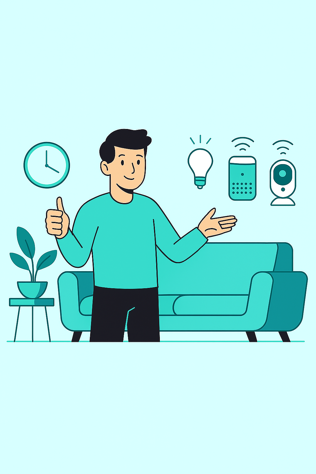 Smart living illustration